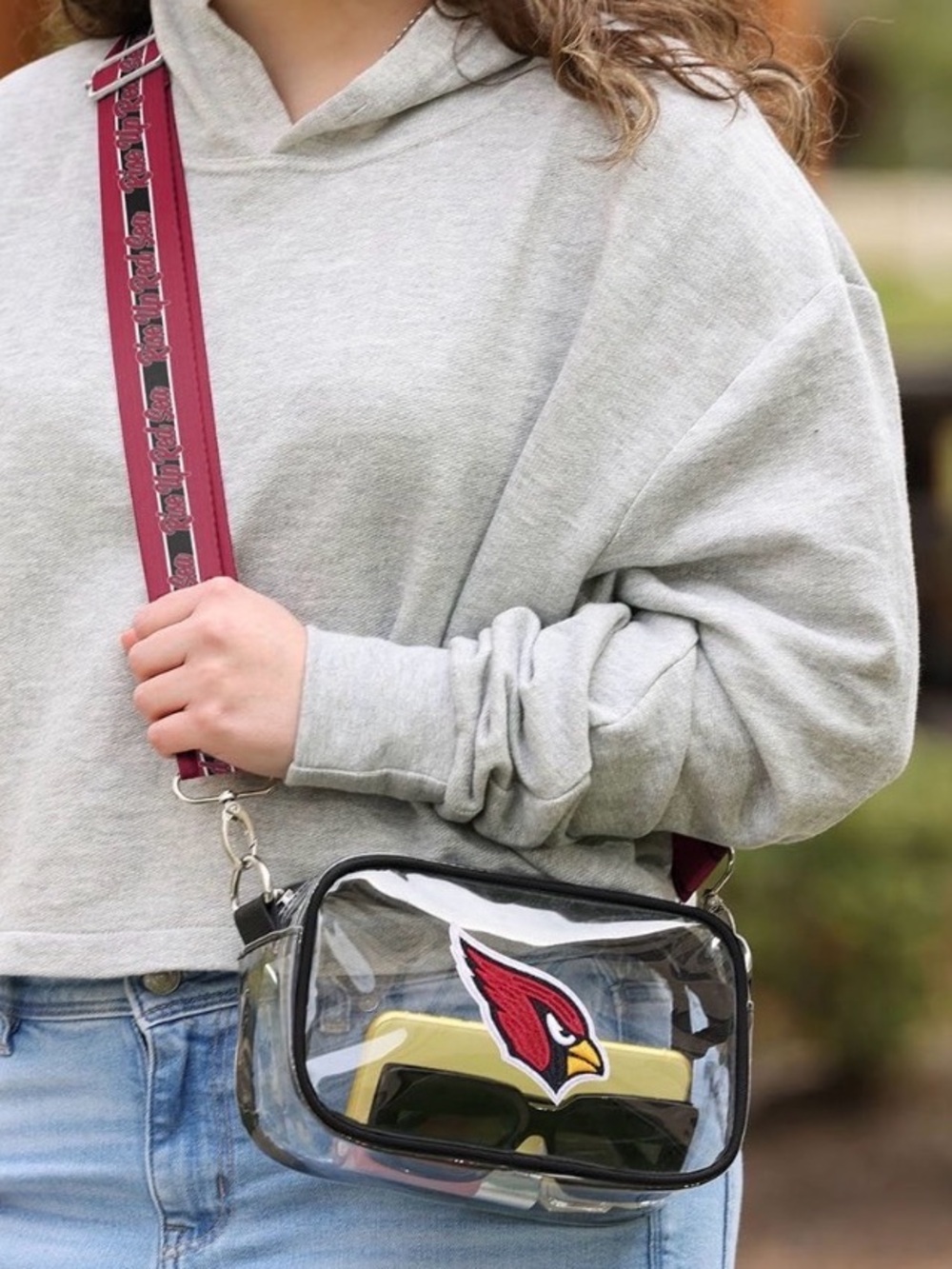 NFL Arizona Cardinals Clear Crossbody Bag